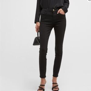 NWOT Frame Le High Denim Women's Black Skinny Jeans-Film Noir